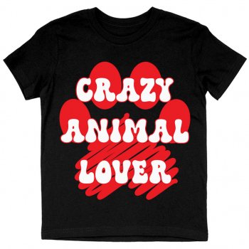 Animal Lover Kids' T-Shirt - Graphic T-Shirt - Paw Print Tee Shirt for Kids