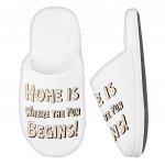 Cool Saying Memory Foam Slippers - Quotes Slippers - Graphic Slippers Fashion Slippers and Socks