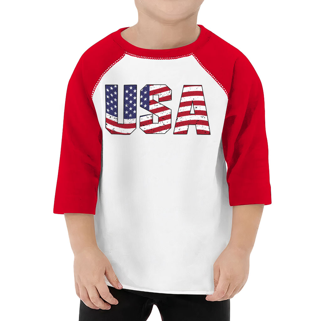 NWT American Boys Baseball USA Patriotic Jersey Shirt Size 3t