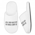 Motivational Memory Foam Slippers - Best Quote Slippers - Cool Print Slippers Fashion Slippers and Socks
