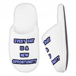 Motivational Quote Memory Foam Slippers - Cute Slippers - Printed Slippers Fashion Slippers and Socks