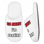 Book Lover Memory Foam Slippers - Quote Prints Slippers - Cool Graphic Slippers Fashion Slippers and Socks