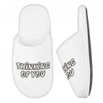 Thinking Of You Memory Foam Slippers - Cute Slippers - Trendy Slippers Fashion Slippers and Socks