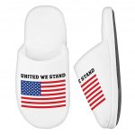 USA Flag Memory Foam Slippers - Patriotic Slippers - Trendy Slippers Fashion Slippers and Socks