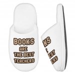 Book Themed Memory Foam Slippers - Quotes Slippers - Cool Print Slippers Fashion Slippers and Socks