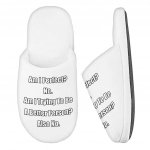 Am I Perfect No Memory Foam Slippers - Funny Slippers - Best Design Slippers Fashion Slippers and Socks