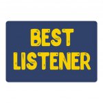 Listener Pet Food Mat - Funny Anti-Slip Pet Bowl Mat - Cool Pet Feeding Mat MADE IN THE USA Pet Supplies Pet Supplies