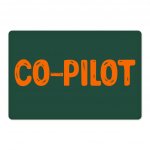 Co Pilot Pet Food Mat - Best Print Anti-Slip Pet Bowl Mat - Cool Quote Pet Feeding Mat MADE IN THE USA Pet Supplies Pet Supplies