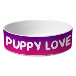 Puppy Love Pet Bowl - Kawaii Dog Bowl - Best Print Pet Food Bowl MADE IN THE USA Pet Supplies Pet Supplies