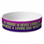 Dog Quote Pet Bowl - Cute Dog Bowl - Creative Pet Food Bowl MADE IN THE USA Pet Supplies Pet Supplies