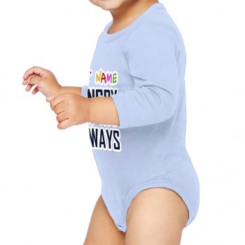 Always Hungry Baby Long Sleeve Onesie - Best Funny Baby Long Sleeve Bodysuit - Graphic Baby One-Piece