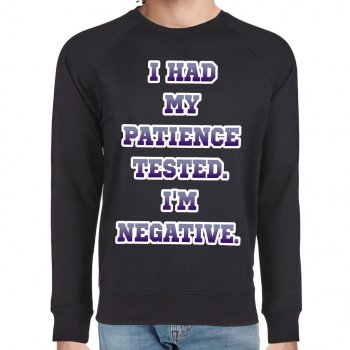 Funny Quote Raglan Sweatshirt - Graphic Crewneck Sweatshirt - Cool Trendy Sweatshirt