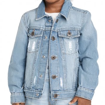 Little and Loved Toddler Denim Jacket - Kawaii Jean Jacket - Themed Denim Jacket for Kids