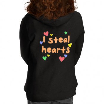 I Steal Hearts Toddler Full-Zip Hoodie - Cute Heart Toddler Hoodie - Illustration Kids' Hoodie