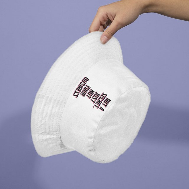 Not a Secret Bucket Hat - Funny Sarcastic Hat - Quote Bucket Hat - Image 3