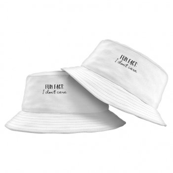 Fun Fact I Don’t Care Bucket Hat – Cool Hat – Trendy Bucket Hat