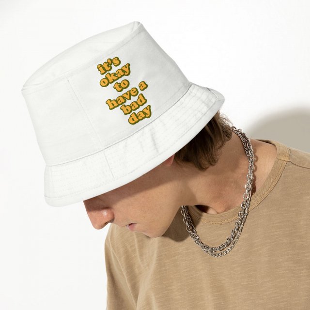 It's Ok Bucket Hat - Positive Hat - Motivational Bucket Hat - Image 4