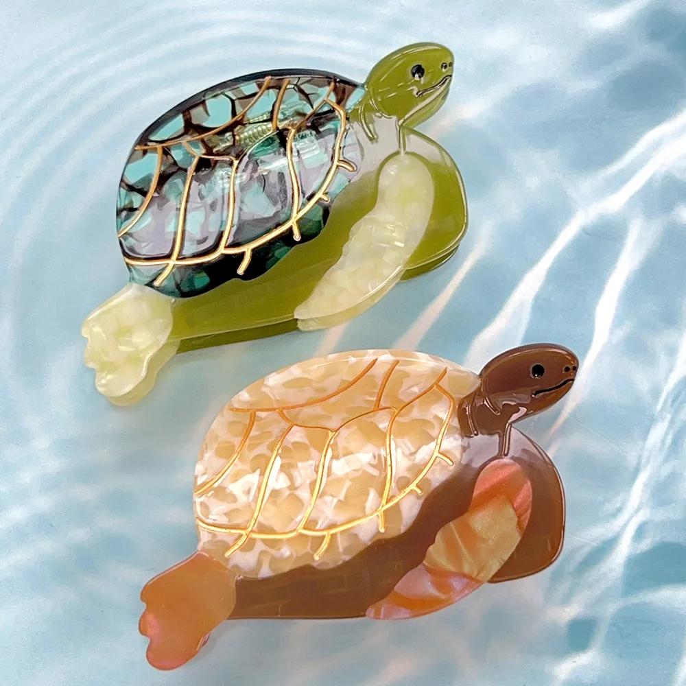 Summer Sea Turtle Hair Claw Clip 2