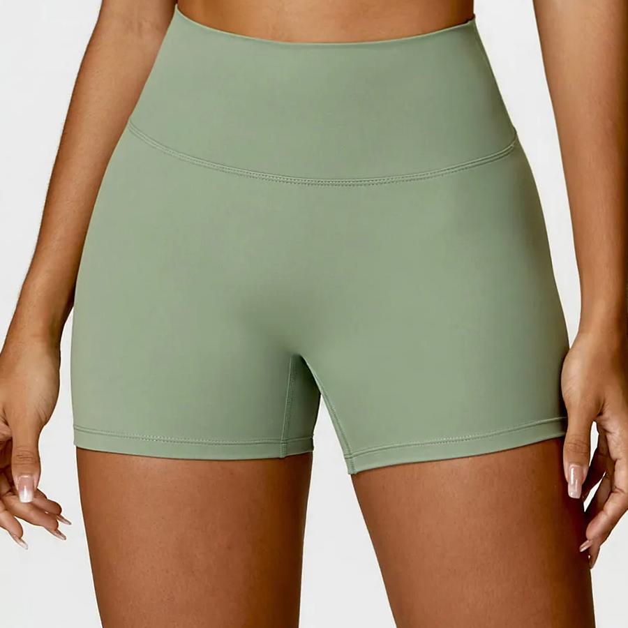 High Waist Scrunch Butt Yoga Shorts for Women view 2