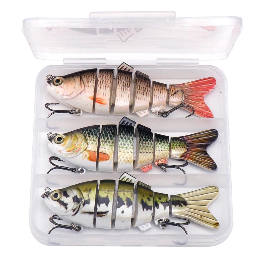 3pcs 4in Jointed Swimbait Lures Set