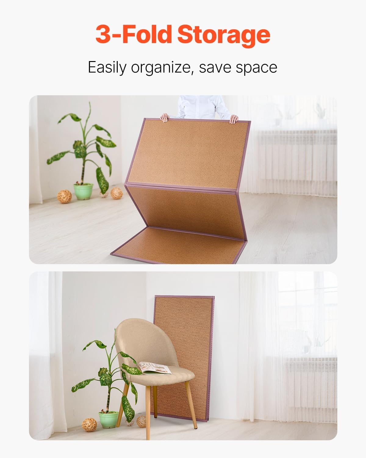 Foldable Japanese Tatami Mat 80x39 in - Image 4