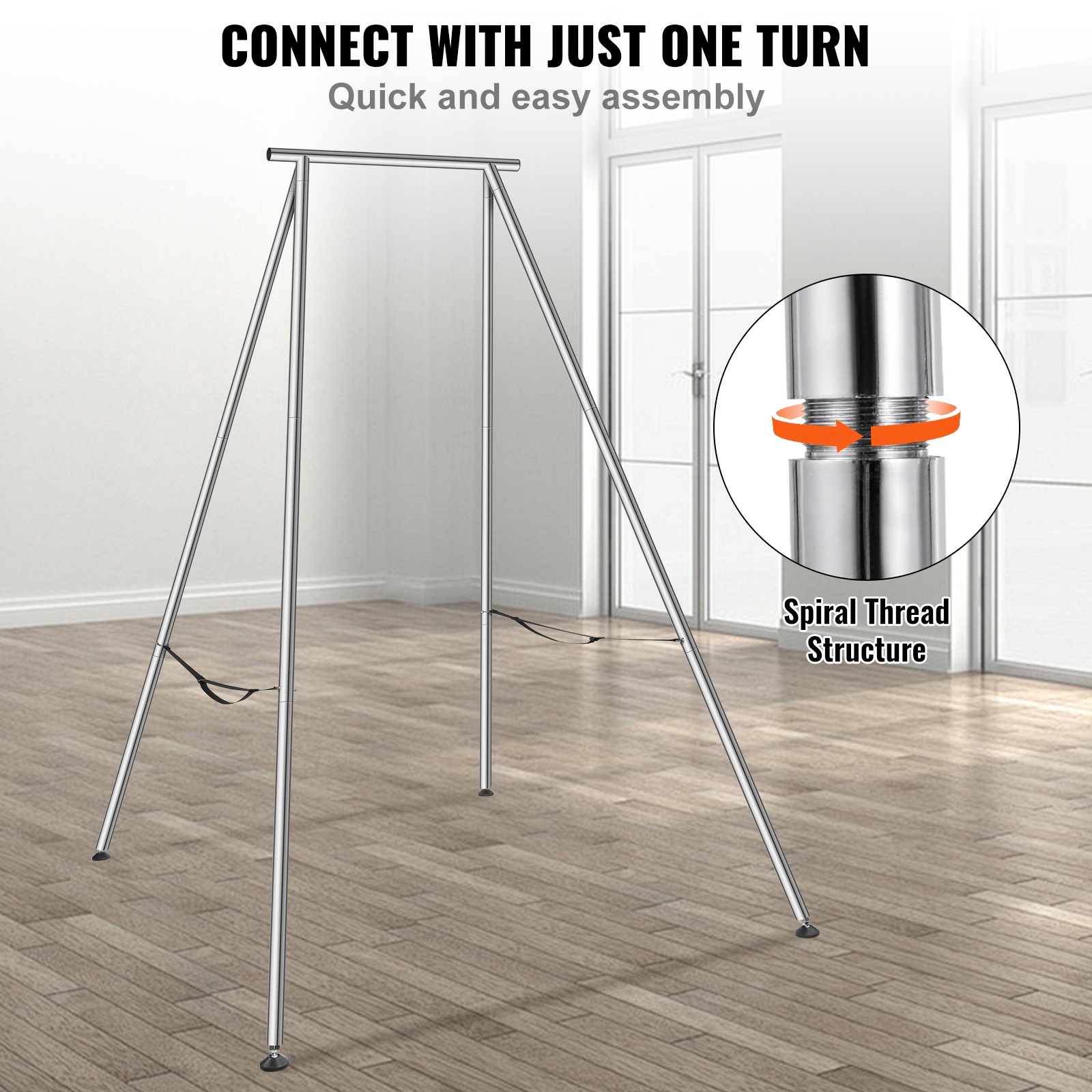 9.7 ft Aerial Yoga Swing Stand – Heavy Duty Steel Frame, Indoor/Outdoor Use - Image 6