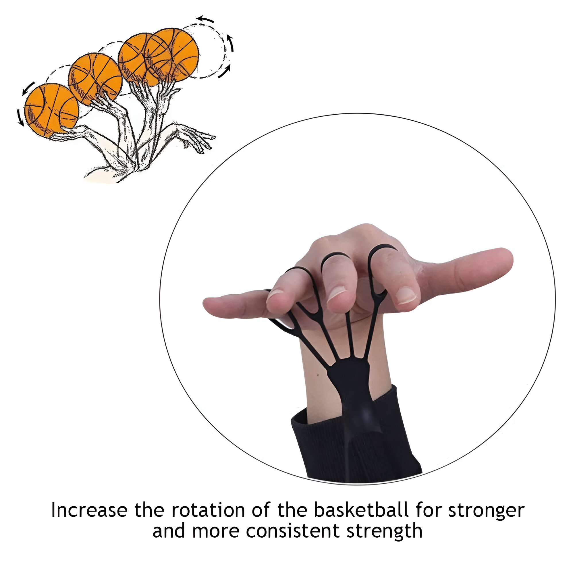 Basketball Shooting Aid Hand Strap - Image 3
