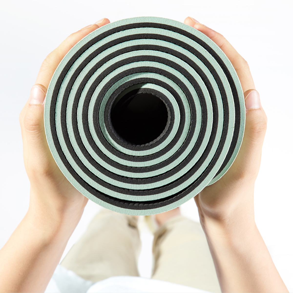 Non-Slip TPE Yoga Mat with Alignment Lines – 6mm Thick for Home Fitness - Image 5