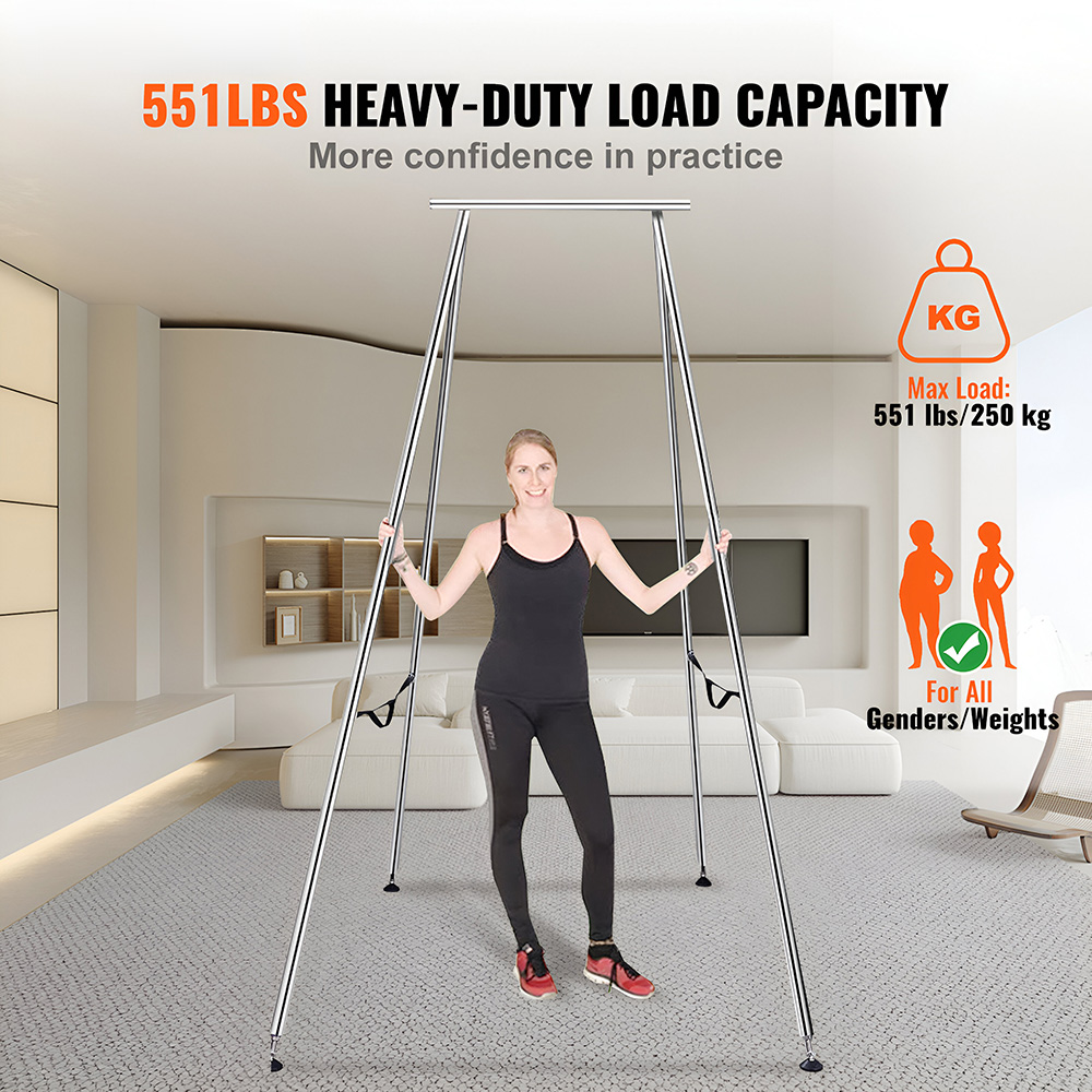 9.7 ft Aerial Yoga Swing Stand – Heavy Duty Steel Frame, Indoor/Outdoor Use - Image 2