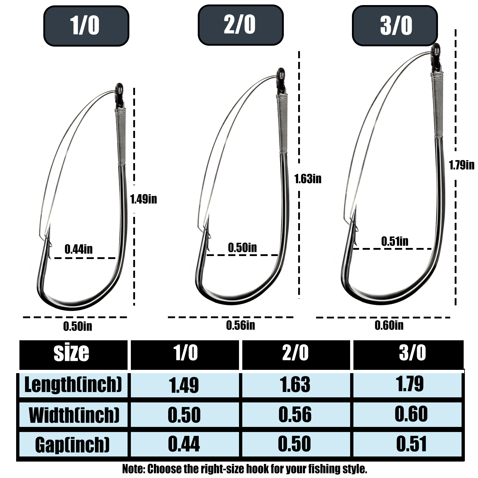 Weedless Wacky Rig Hooks for Bass Fishing – 10Pcs High Carbon Steel Worm Hooks - Image 7