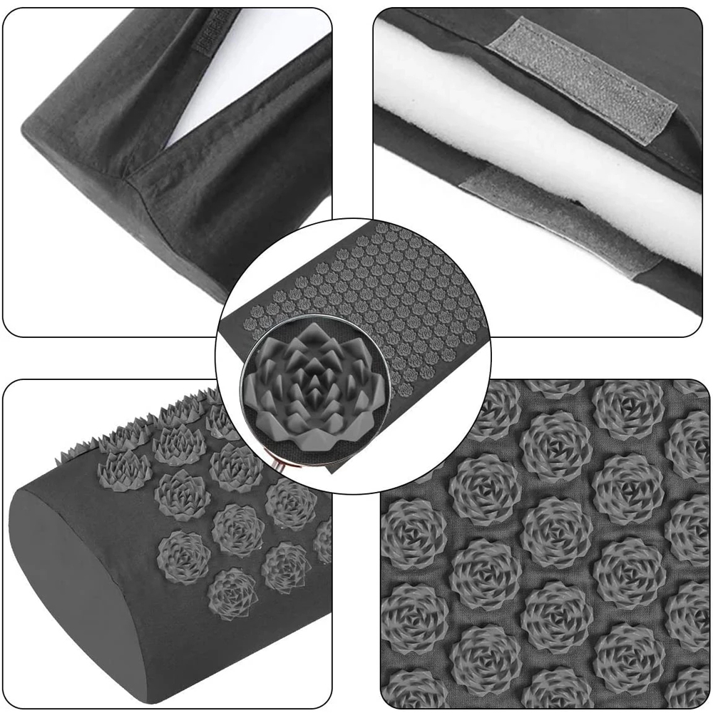 3-Piece Acupressure Mat and Pillow Set for Pain Relief, Relaxation & Fitness - Image 4