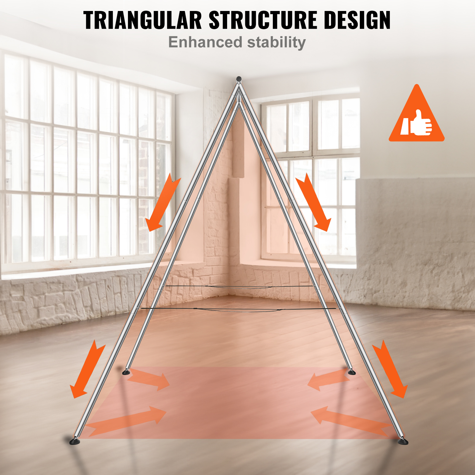 9.7 ft Aerial Yoga Swing Stand – Heavy Duty Steel Frame, Indoor/Outdoor Use - Image 5