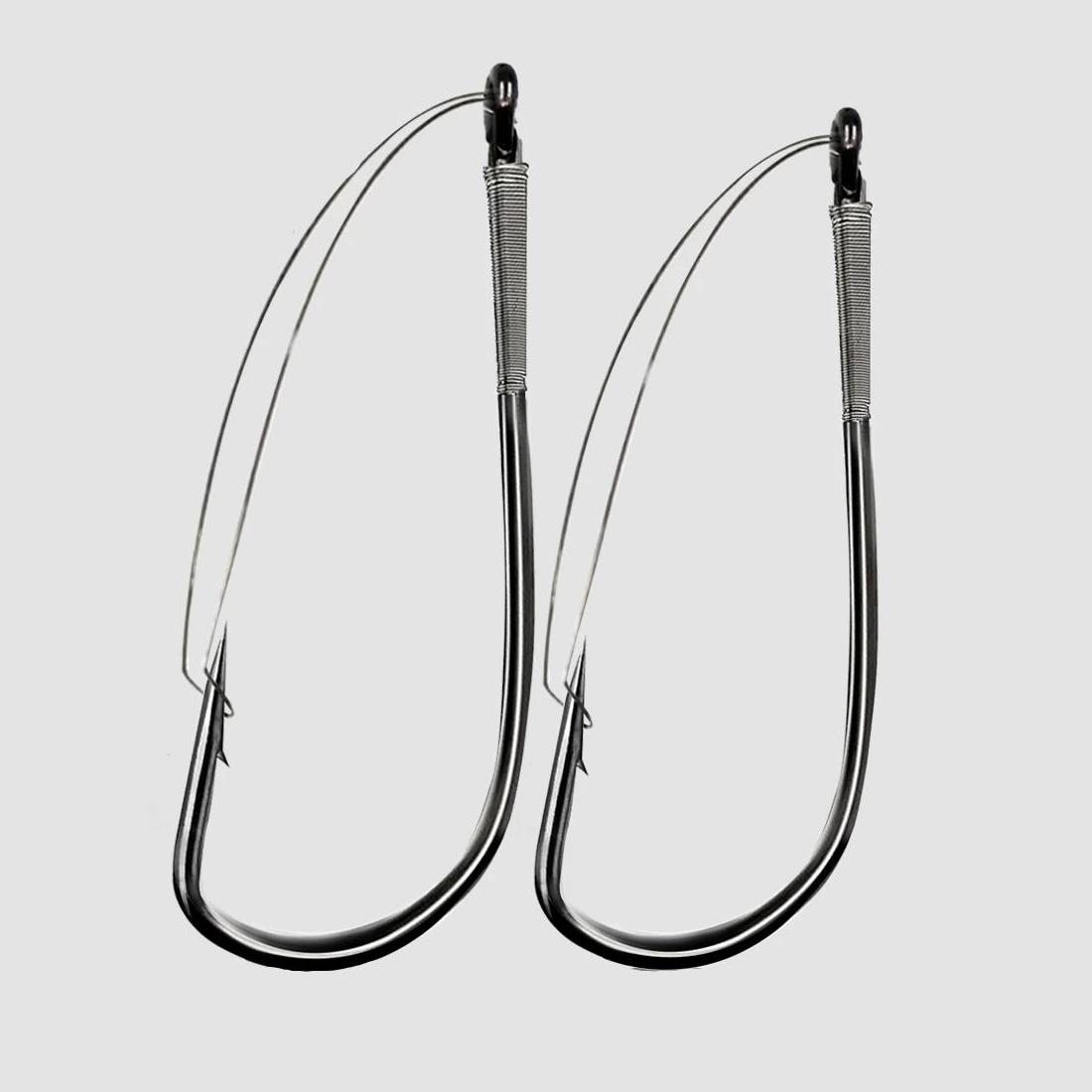 Weedless Wacky Rig Hooks for Bass Fishing – 10Pcs High Carbon Steel Worm Hooks