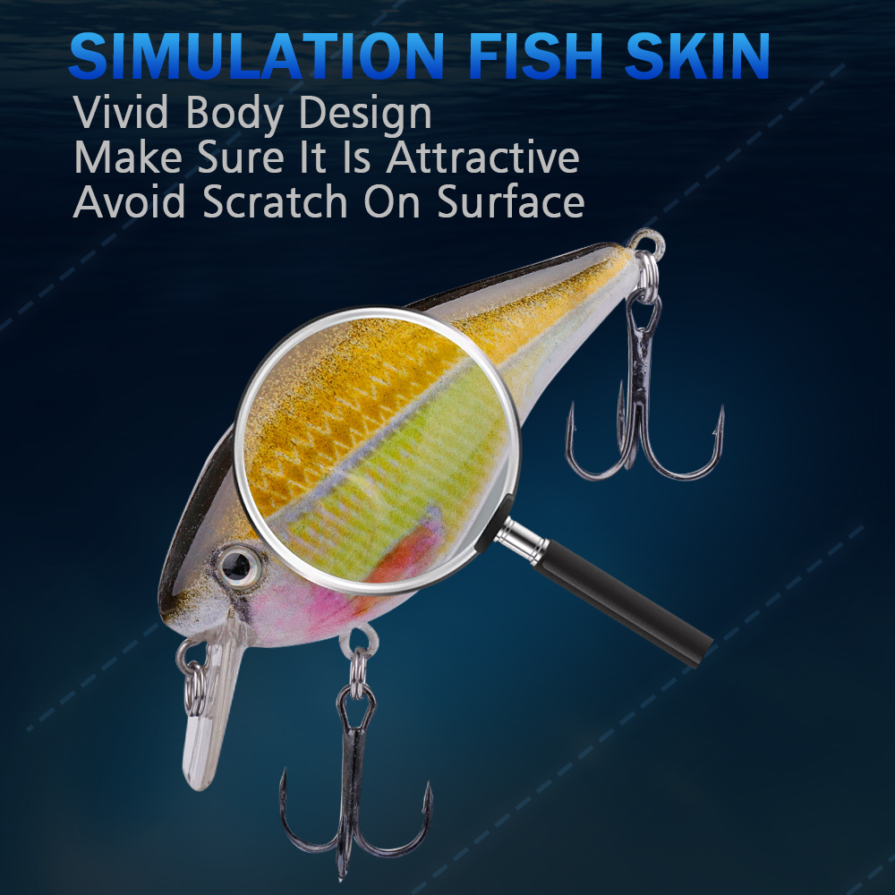 Floating Rattling Crankbait Lure 70mm 13g for Bass Pike Trout Fishing - Image 5