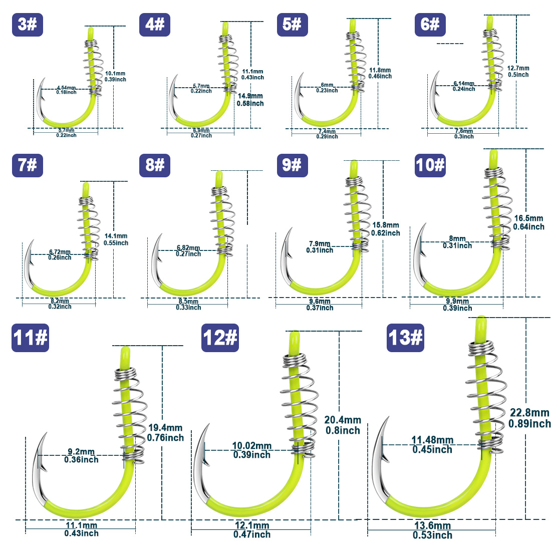 Extra Strong Carp Fishing Hooks - 20Pcs Sharp Circle Hooks for Freshwater & Saltwater - Image 7