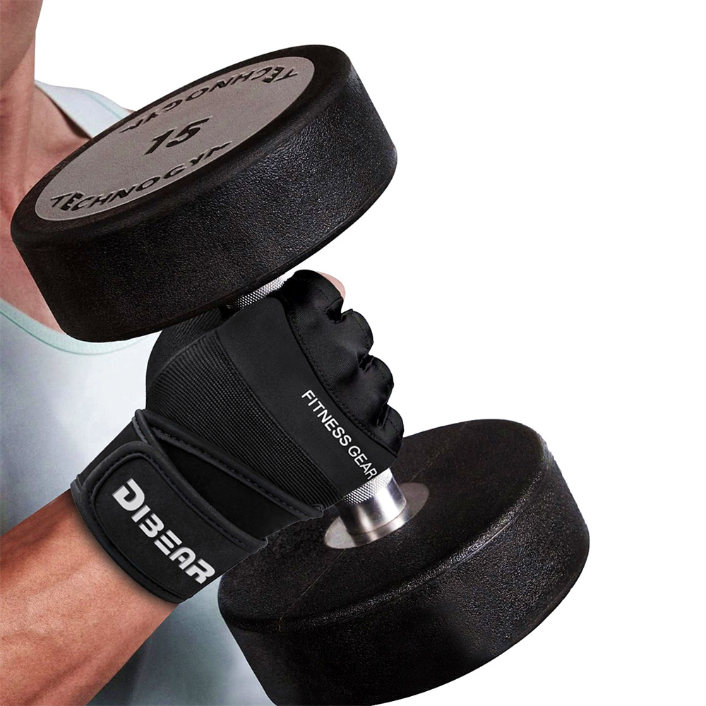 Half Finger Gym Gloves for Weightlifting, CrossFit & Training - Image 4