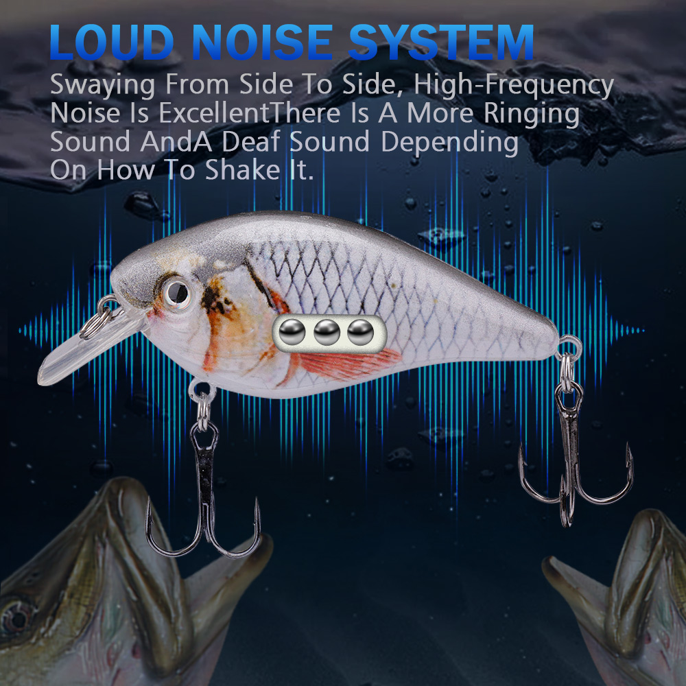 Floating Rattling Crankbait Lure 70mm 13g for Bass Pike Trout Fishing - Image 3
