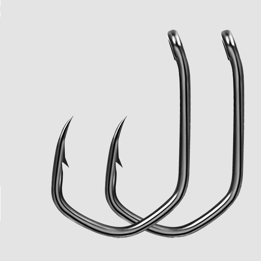 PTFE Coated Barbed Fishing Hooks - 50Pcs High Carbon Steel Carp Hooks