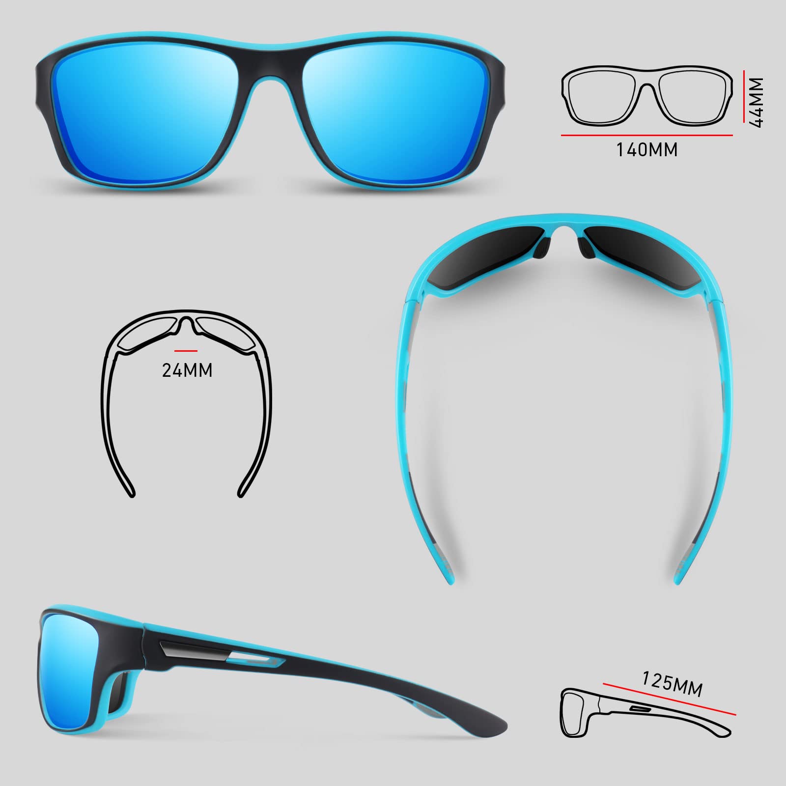 Men's Polarized Sports Sunglasses UV400 - Image 8