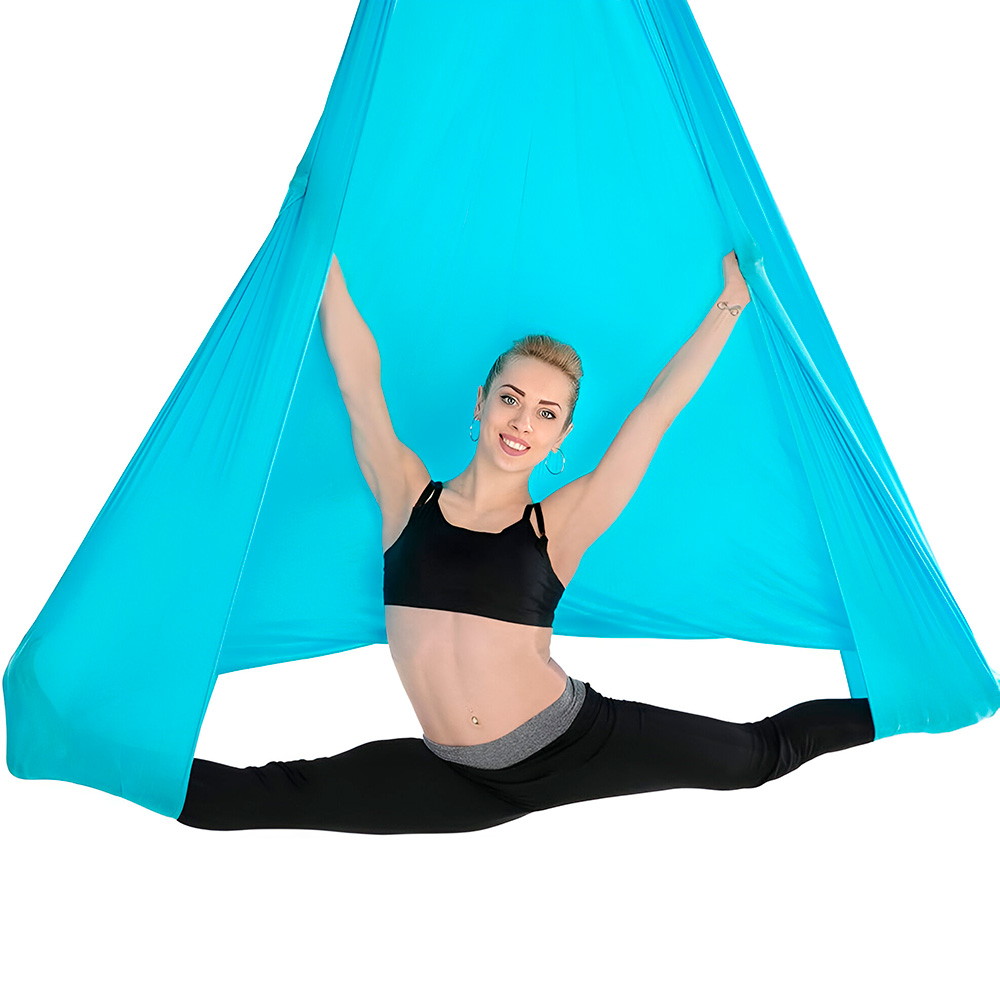 Elastic Aerial Yoga Hammock Swing – 4 to 7m Anti-Gravity Pilates Set - Image 4