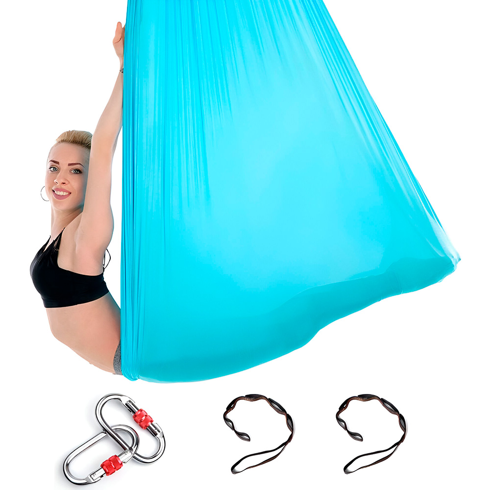 Elastic Aerial Yoga Hammock Swing – 4 to 7m Anti-Gravity Pilates Set - Image 2