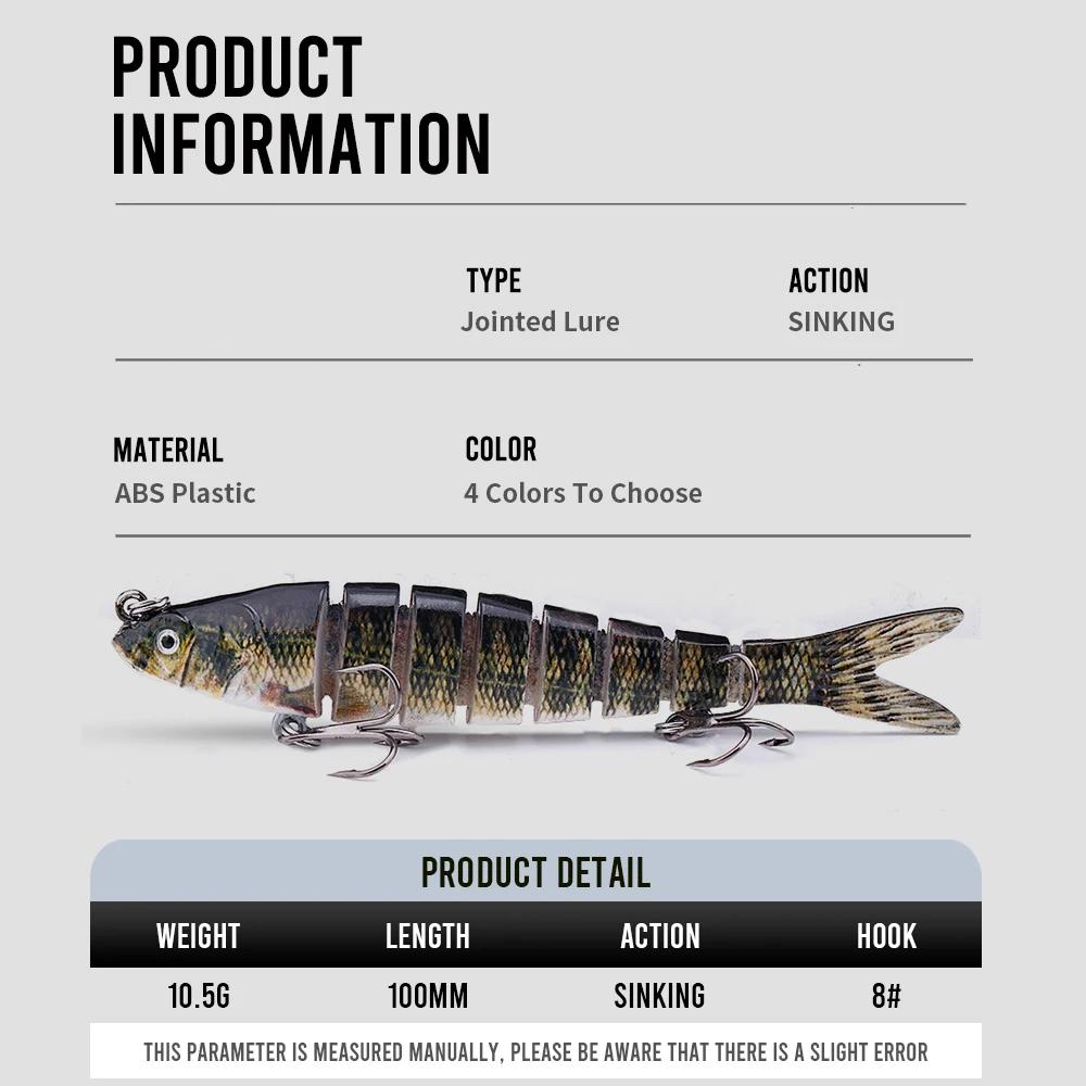 100mm 8-Segment Jointed Swimbait Lure - Image 6