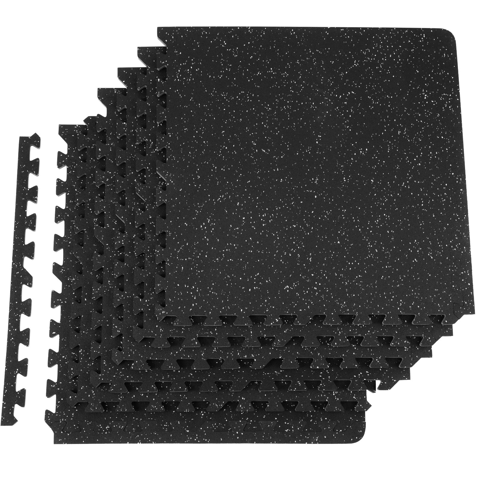 6 PCS Interlocking Gym Floor Mats – 1/2 Inch Thick EVA Foam & Rubber, 100 Sq.Ft - Image 8