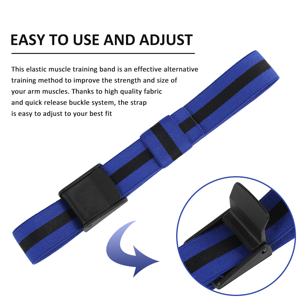 Adjustable BFR Bands for Arms and Legs – Occlusion Training Straps for Muscle Growth - Image 3