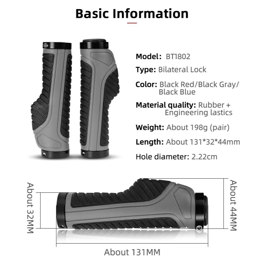 Shockproof Ergonomic Bike Handlebar Grips with Double Lock for MTB & Road - Image 8
