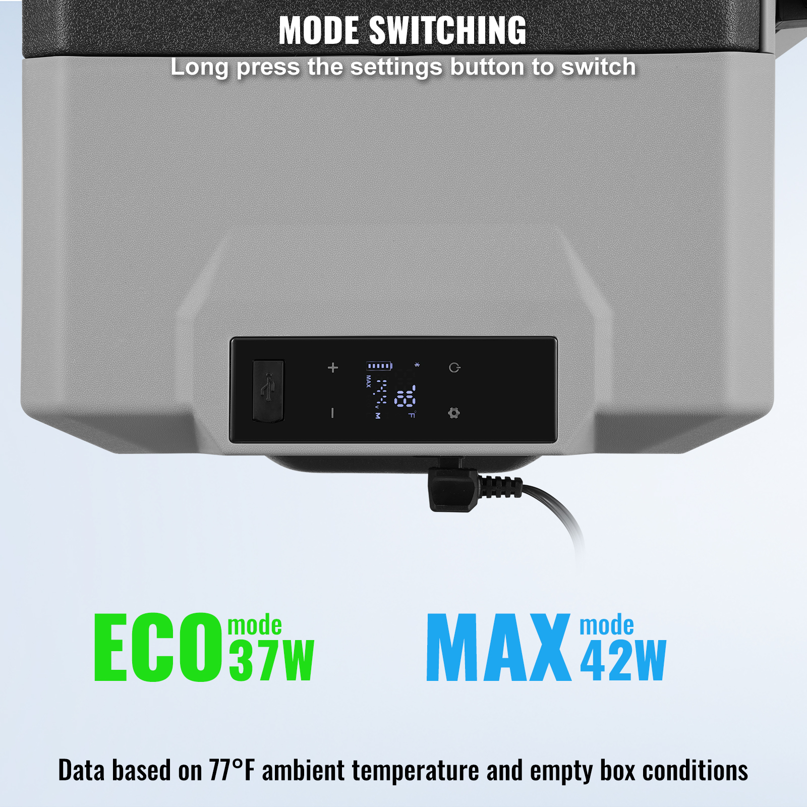 Portable 12V Car Refrigerator Freezer with Handle - Image 4