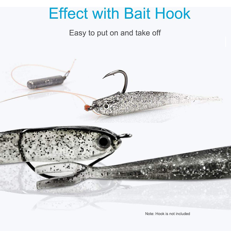 5pcs Soft Plastic Minnow Lures with Forked Tail for Bass, Walleye & Crappie - Image 9