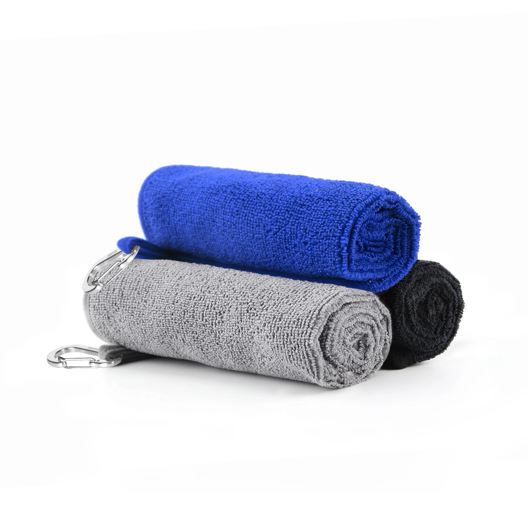 3-Pack Soft Absorbent Fishing Towels with Clip