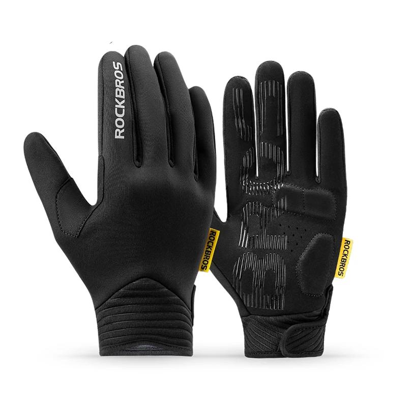 Men's Winter Cycling Gloves - Full Finger, Touchscreen, Windproof & Warm