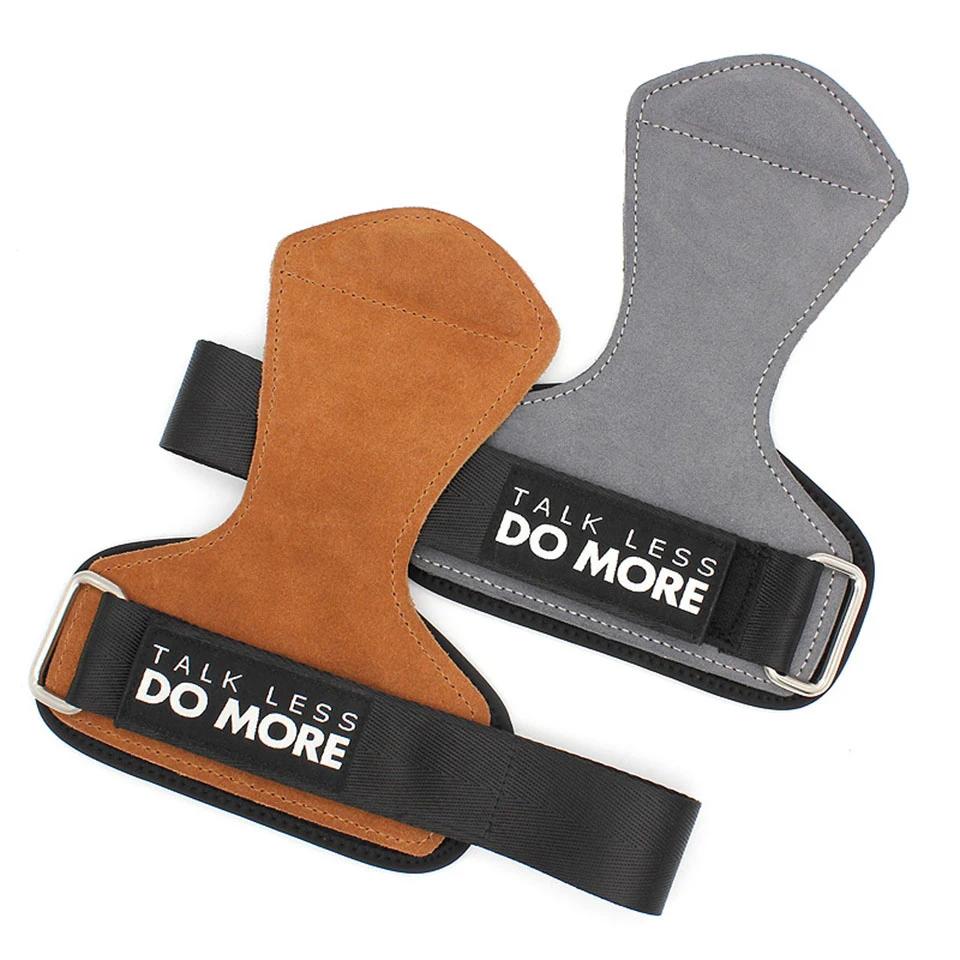Cowhide Gym Grips Gloves for Weightlifting, CrossFit & Pull-Up Palm Protection
